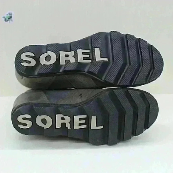 Sorel Lexie Women's Gray Leather Lace Up Wedge Boots Size US 10 - Picture 10 of 10